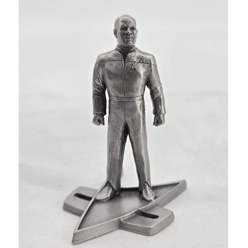 Vintage 90s Limited Edition Pewter Rawcliffe Star Trek Figurine Captain Sisko